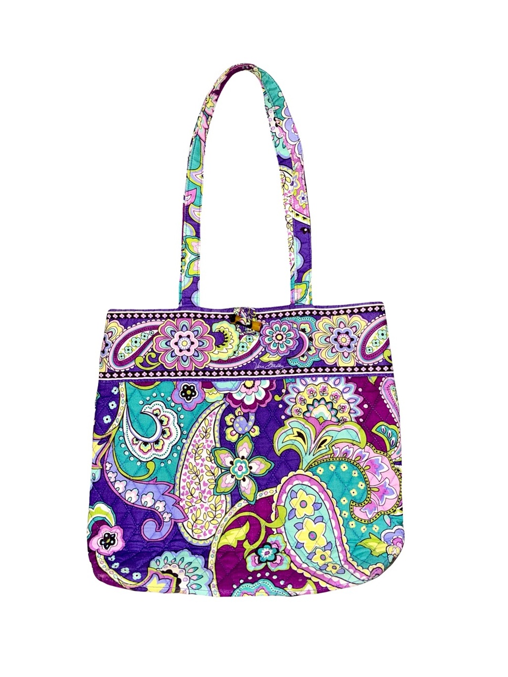 VTG VERA BRADLEY PURPLE PAISLEY PRINT TOTE-BAG 💜